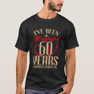 60-årsjubileet Bröllop Par gift 60 år T Shirt