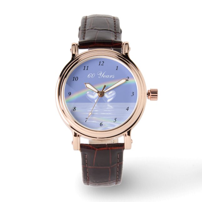 60-årsjubiléet Diamond Hearts Armbandsur (Framsida)