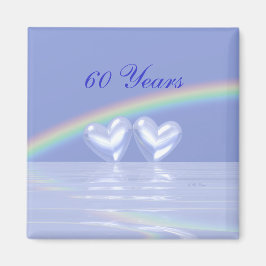 60-årsjubiléet Diamond Hearts Magnet