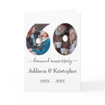 60-årsjubiléet Diamond Kärlek Photo Template