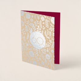 60-årsjubiléet "Real Foil Luxury Greeting Cards" Folierat Kort