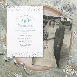 60-årsjubiléshearts Confetti i bröllop Inbjudningar