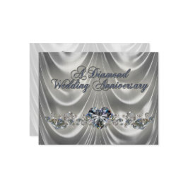 60-årsjubileum för bröllopsfirande inbjudningskort