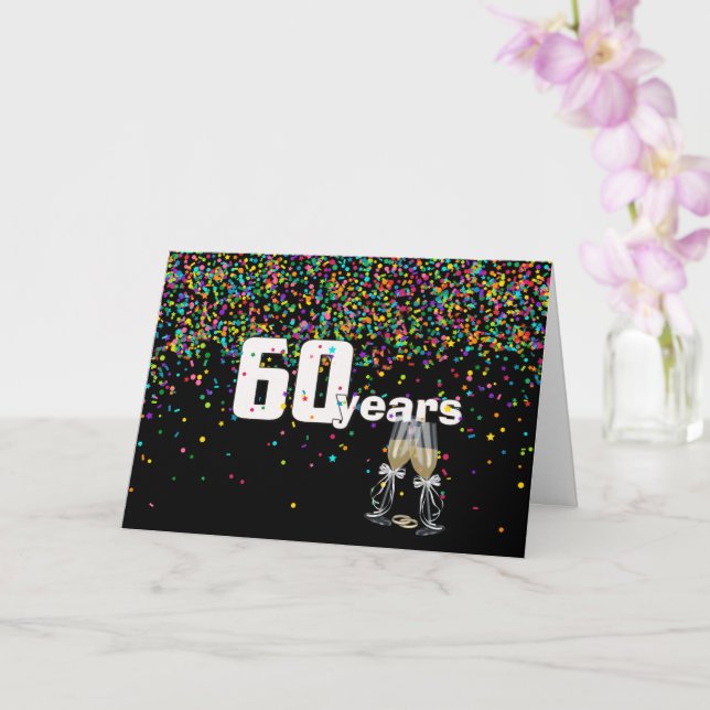 60-årsjubileum i konfekten kort (Orkide)