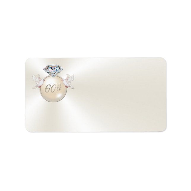 60-årsjubileum Personlig Adressetiketter (Framsidan)