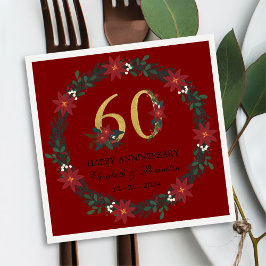 60-årsjubileum Personlig julklappar Pappersservett