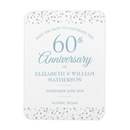 60-årsjubileum Rädda Datum Kärlekshjärtan Magnet