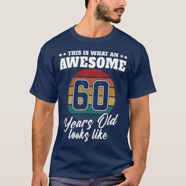 60-årsjubileum ser ut som 60-årsjubileum Manar för T Shirt (Framsida)