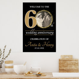 60-årsjubileum Välkomstskylt eller något 0-årsjubi Poster