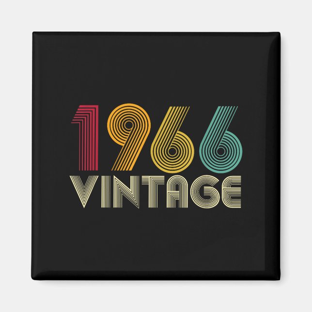 60-årspresent 60 år gamla män kvinnor Retro Vi Magnet (Framsidan)