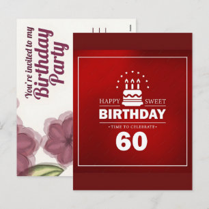 60-årspresenter: Fira 60 år Helg Vykort