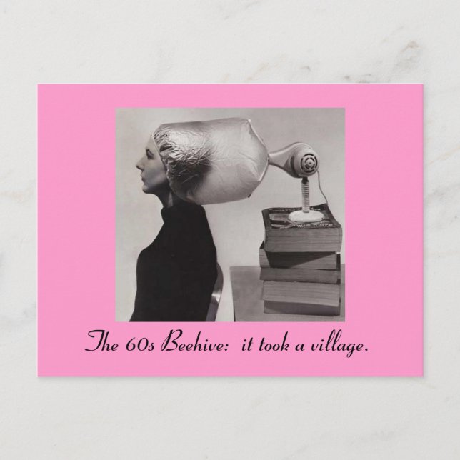 60 Beehive Hairdo vykort (Framsida)