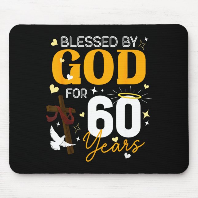 60 Birthday Blessed By God For 60 Years Old 60th B Musmatta (Framsidan)