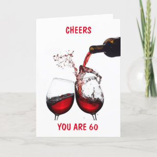 **60 BIRTHDAY** CELEBRATE OCH CHEERS TILL DIG-Kort Kort