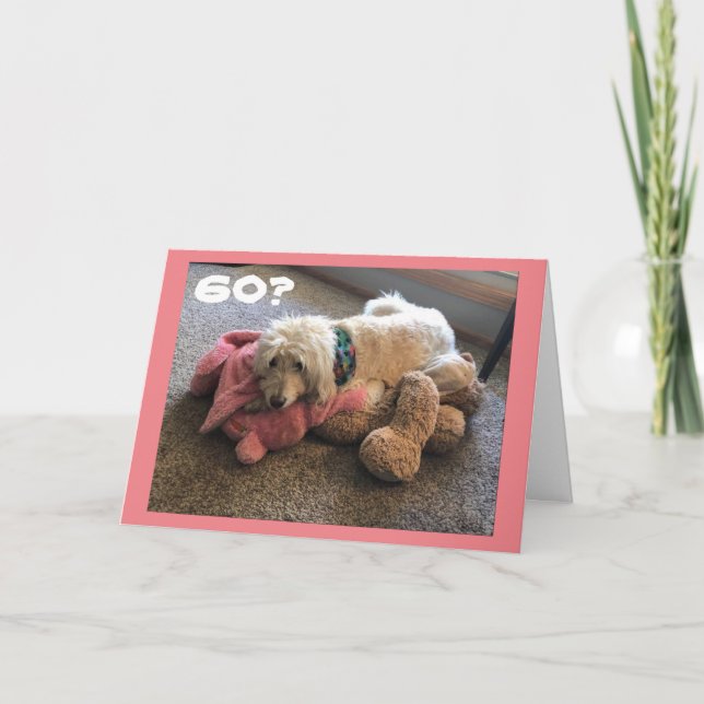 **60 BIRTHDAY** GÖR ATT KATIE ÄR SÅ UTTRYCKAT FÖR  KORT (Framsida)