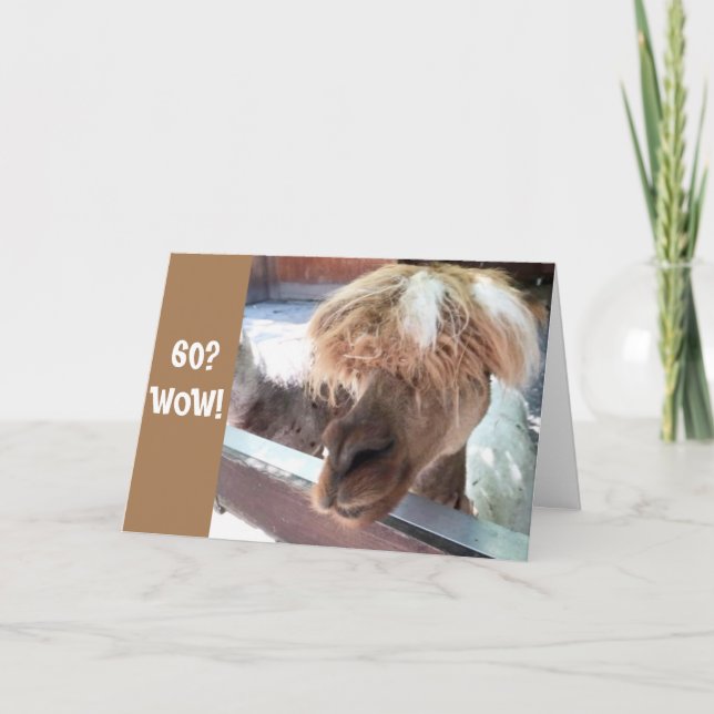 **60 BIRTHDAY** HAR EN HÅRT TID ATT FÖRSTÅ DET! KORT (Framsida)