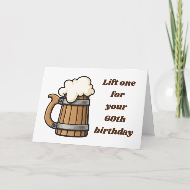 **60 BIRTHDAY** HISS ONE UP! Kort (Framsida)