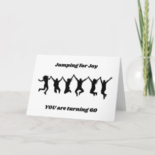**60 BIRTHDAY** JUMPING FOR JOY Card Kort