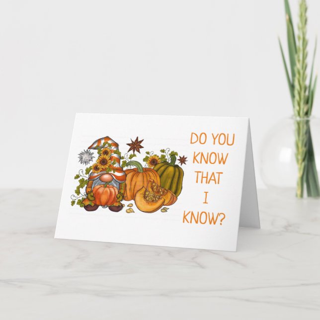 ***60 BIRTHDAY*** KOMICAL GNOME Card Kort (Framsida)