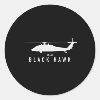 60 Black Hawk Runt Klistermärke