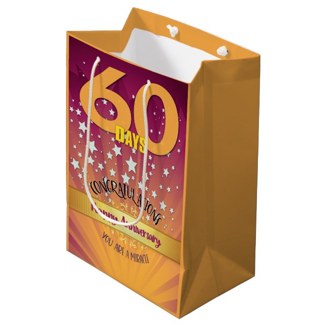 60 dagars återställningsårsdag, fet siffra (Framsidan Vinklad)