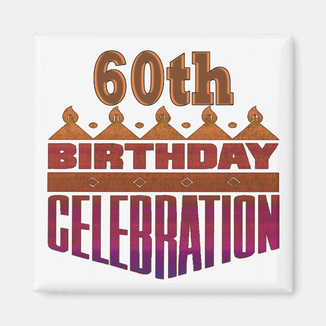 60-dagarsgåvor från firande magnet (Framsidan)