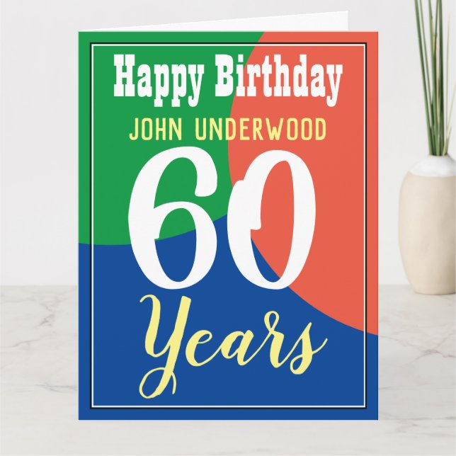 60-dagarskort i lycklig kort (Framsida)