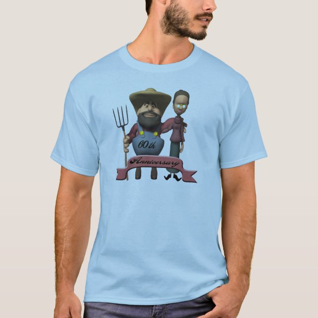 60:e årsdagen av Bröllop T Shirt (Framsida)