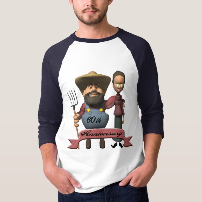 60:e årsdagen av Bröllop T Shirt (Framsida)