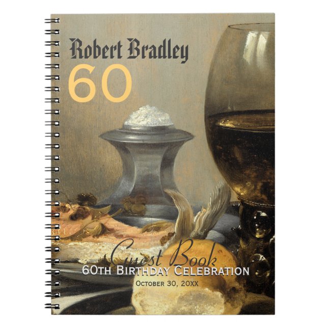 60:e årsdagen av firandet av Anpassadet Gäst Bok Anteckningsbok (Framsidan)