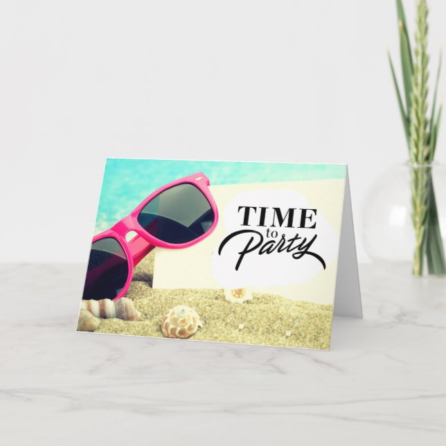 **60:e** BEACHY ÖNSKEMÅL FÖR DIG!!!!!! BIRTHDAY CA Kort (Framsida)