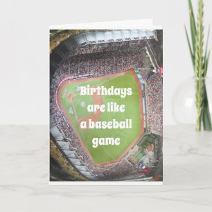 "60:e BIRTHDAY" BASEBALL OCH BIRTHDAYS!!!!! Kort