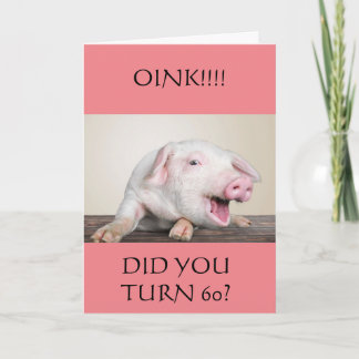 **60:e** BIRTHDAY HUMOR FRÅN COMEDIC GRIS Kort