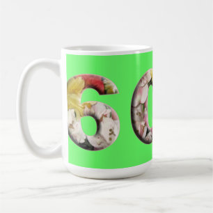 60:e Blommigten Milstolpe födelsedag Kaffemugg