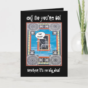 60:e broderdagen - FUNNY with Skeleton Kort