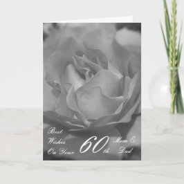 60:e Bröllop-årsdagen Mamma och Pappa Ro Kort