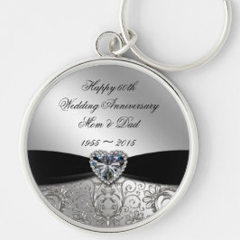 60:e Bröllop-årsdagen Nyckelring