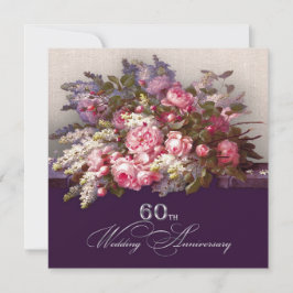 60:e Bröllop-årsjubileet av inbjudningar