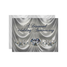 60:e Bröllop-årsjubileet för inbjudan