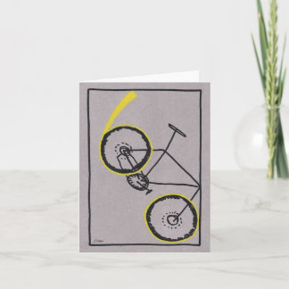 60:e cykelcyklist-födelsedag kort