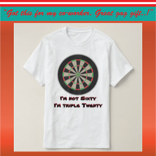 60:e Dart League Birthday Humor T Shirt