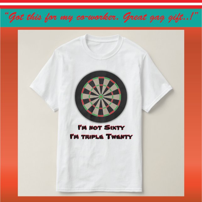 60:e Dart League Birthday Humor T Shirt (Skapare uppladdad)