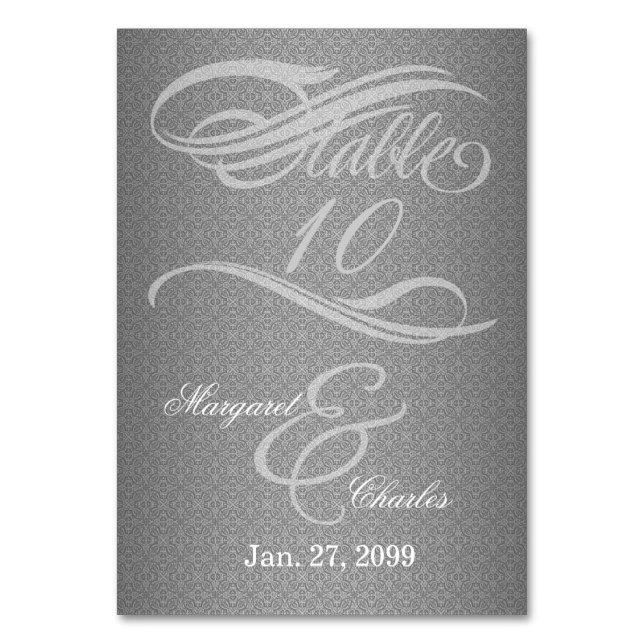 60:e diamantårsdagen bordsnummer (Framsidan)