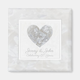 60:e diamanten på bröllop-årsdagen av anpassningsb magnet