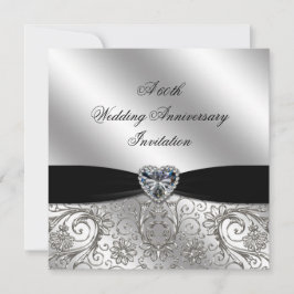 60:e Diamond Bröllop-årsdagen Inbjudan