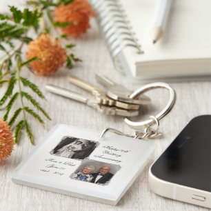 60:e Diamond Bröllop-årsdagen Nyckelring