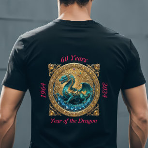 60:e födelsedag 2024 Kinesiskt år i Dragon 1964 T Shirt