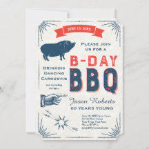 60:e födelsedag BBQ Party All American Vintage