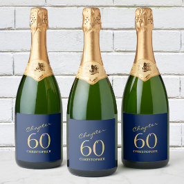 60:e födelsedag, blå Guld