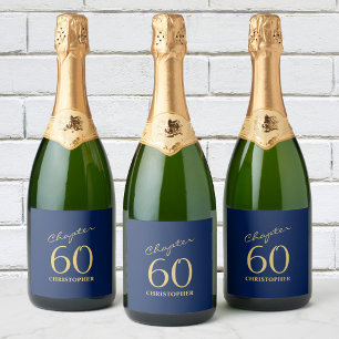 60:e födelsedag, blå Guld
